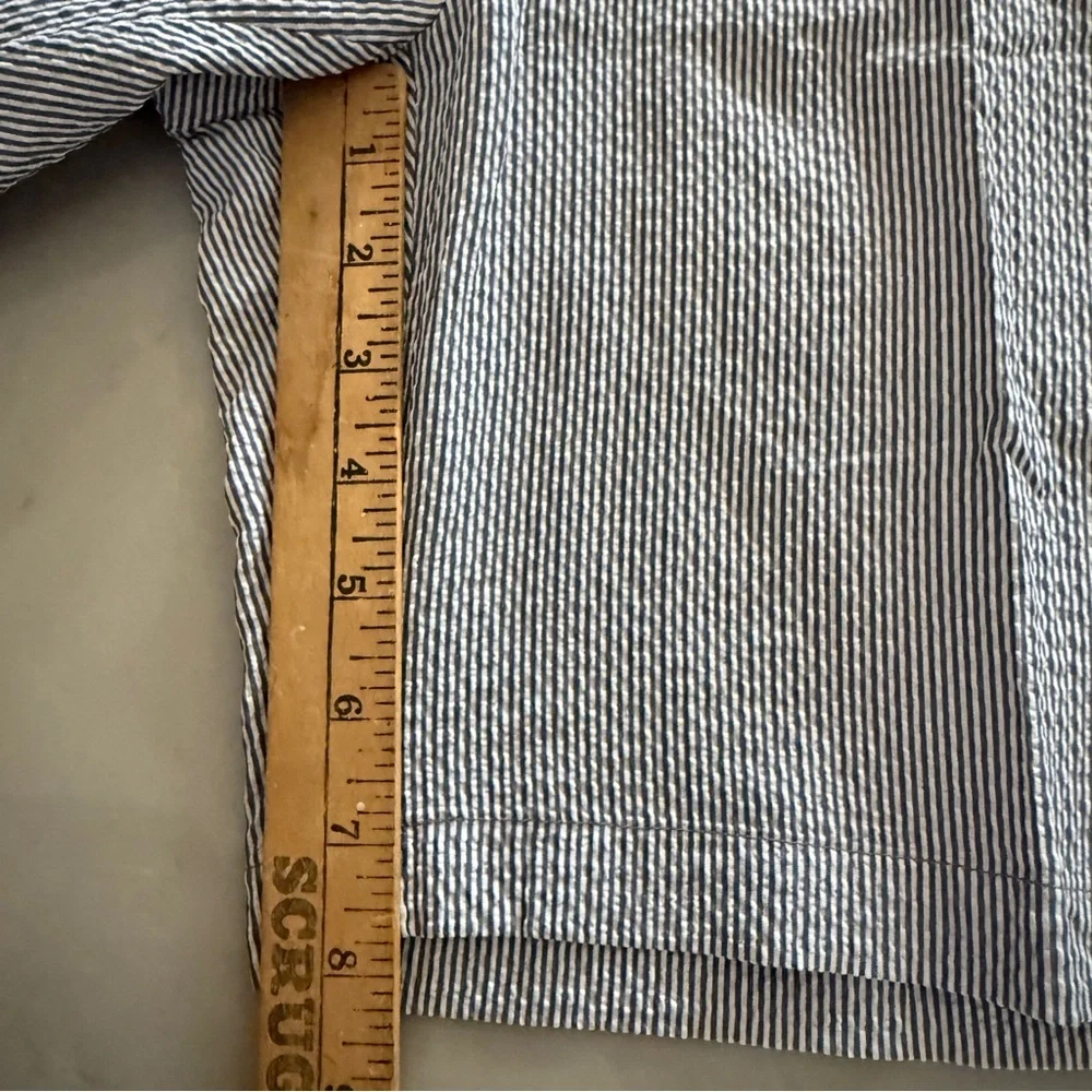 Peter‎ Millar Featherweight Seersucker Golf Shorts Men’s Size 36 Blue Striped